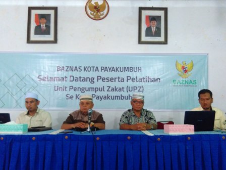 Baznas Kota Payakumbuh Gelar Pelatihan Upz Se Kota Payakumbuh Kementerian Agama Provinsi Sumatera Barat