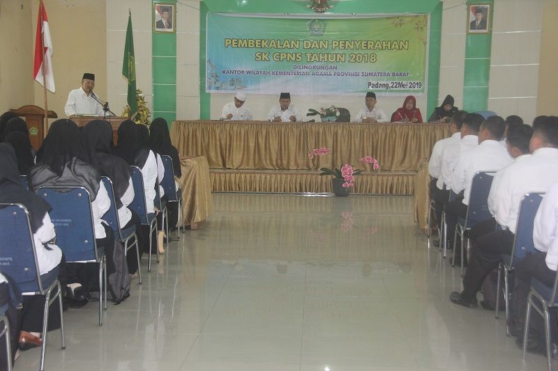 385 Sk Cpns 2018 Kemenag Sumbar Diserahkan Kementerian Agama Provinsi Sumatera Barat