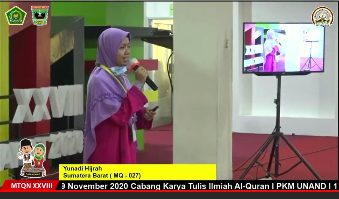Yunadi Hijrah Finalis Karya Tulis Ilmiah Al Quran Sumbar Optimis Menang Kementerian Agama Provinsi Sumatera Barat