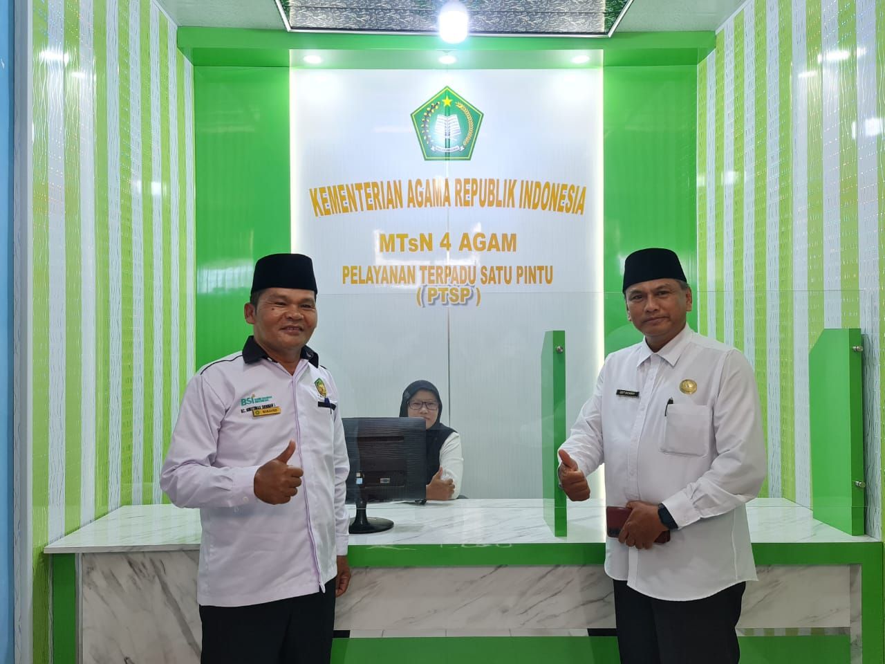 Pelayanan Terpadu Satu Pintu (PTSP) MTsN 4 Agam Di Launching Oleh Kakan ...