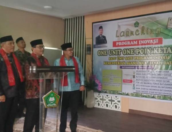 Kemenag Tanahdatar Launching Program Inovasi, Mahyudin Minta Support Pemda