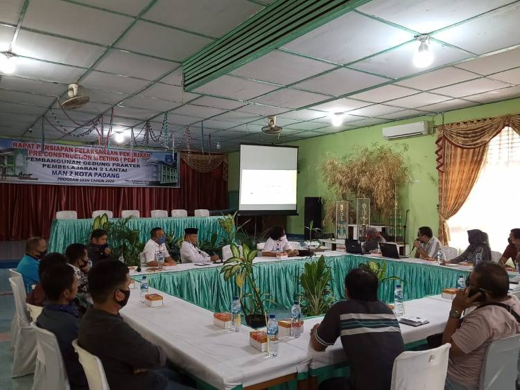 Rapat  PCM Pembangunan Gedung Praktek Pembelajaran 2 Lantai MAN 2 Kota Padang