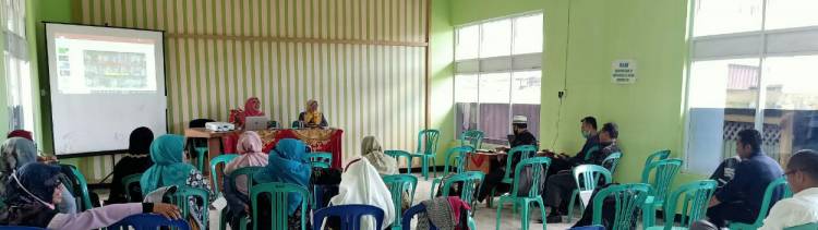 Pertemuan Bulanan, Pokjaluh Kemenag Kabupaten Agam Lakukan Bahas Tata Cara Penyusunan Laporan 