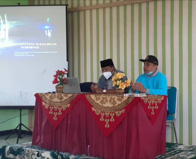 Pertemuan Bulanan, Pokjaluh Kemenag Kabupaten Agam Lakukan Bahas Tata Cara Penyusunan Laporan 