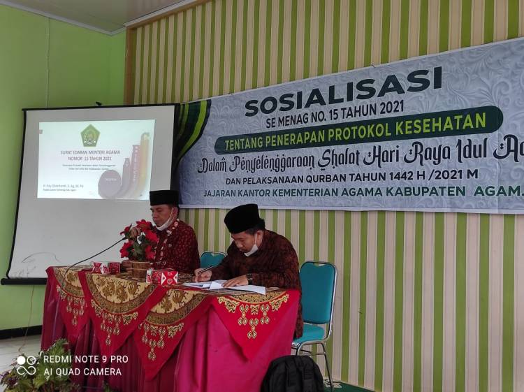 Kemenag dan Ormas Islam Kabupaten Agam Sepakat Melaksanakan SE Menag Nomor 15 tahun 2021