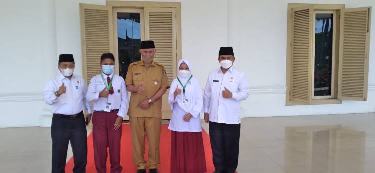 Gubernur Sumatera Barat Apresiasi TIM Robotic MIN 3 Kota Padang