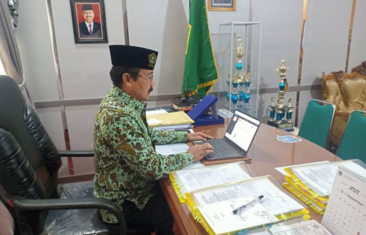 Asah Integritas, MAN 2 Kota Padang Ikuti E-Learning Pengetahuan Dasar Anti Korupsi Dan Integritas KPK