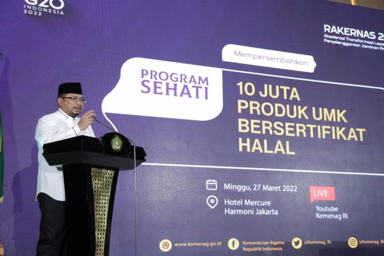 Menag Launching Program 10 Juta Produk Bersertifikat Halal