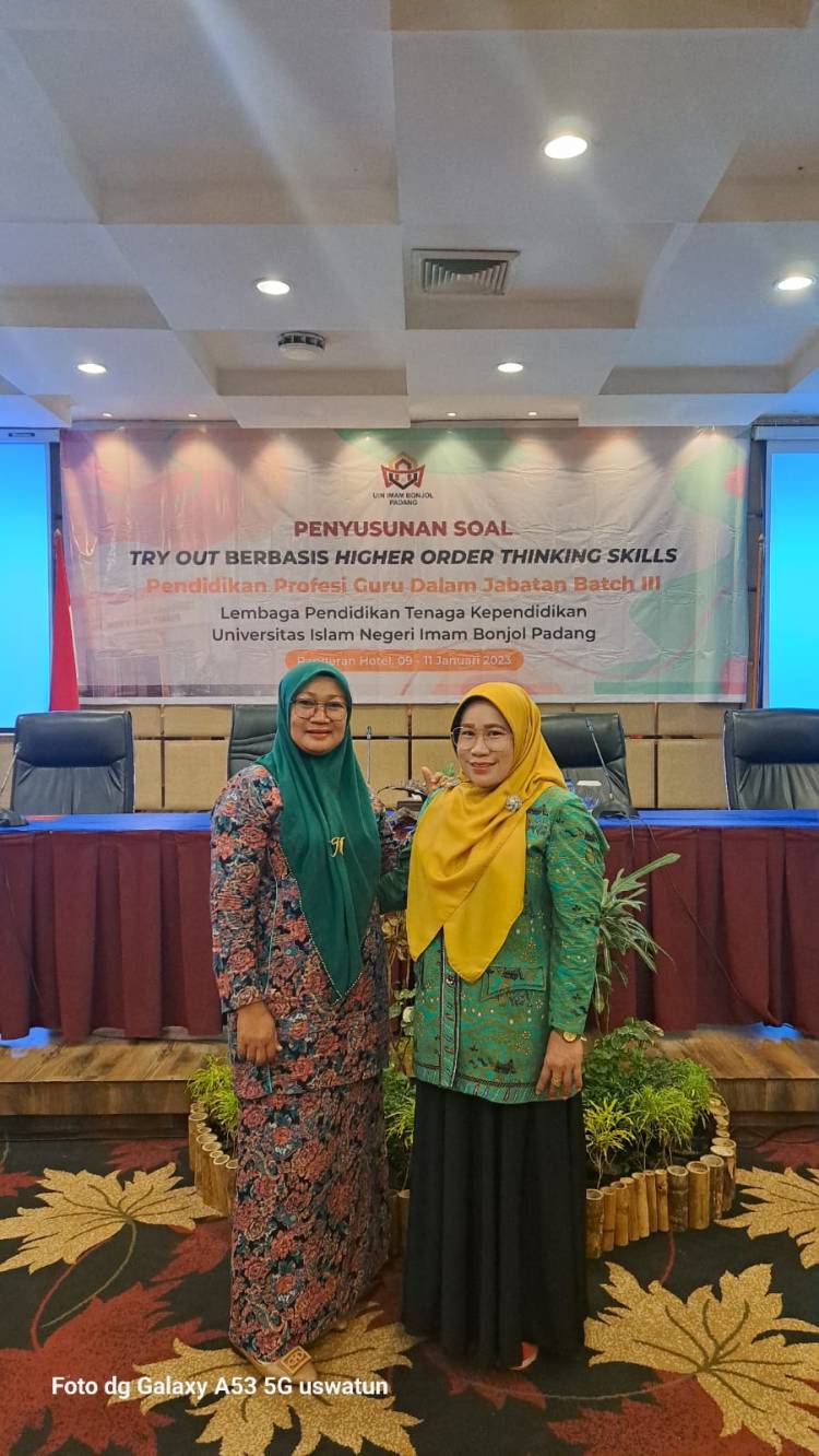 Dua Guru MTsN 6 Kota Padang Jadi Penyusun Soal Try Out Berbasis HOTS Program PPG